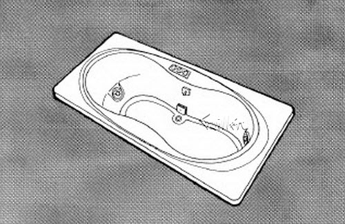 Jacuzzi 7525000; Mira (R); 1992 Designer Series Whirlpool 3 HTA jets .75 hp / 2.0 hp pump motor 10.0 amp 115 volt 15 amp technical part breakdown owner manuals Specifications Catalog   7959000B