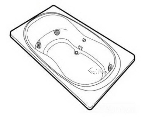 Jacuzzi 7530000; Eura (R); 2002 Designer Series Whirlpool 4 HTA / 2 BMH jets .75 hp / 2.0 hp pump motor 10.0 amp 115 volt 15 amp technical part breakdown owner manuals Specifications Catalog   7958000F