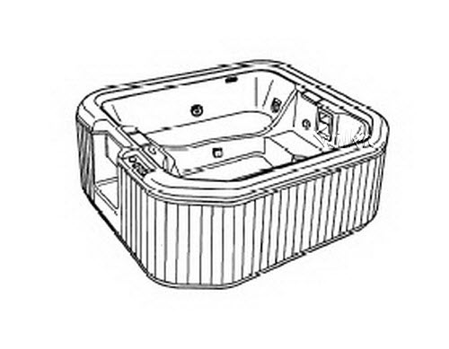 Jacuzzi 7700000; Quantum (R); 1994 Spa Platinum Series Whirlpool Spa - sold after 1/1/93 6 HTA / 1 AMH jets .75 hp / 2.0 hp pump motor 230 volt technical part breakdown owner manuals Specifications Catalog   8656000C