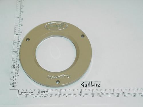 Jacuzzi 7758904; HTA Jet; Clamping ring with logo; in Tan; Discontinued Product