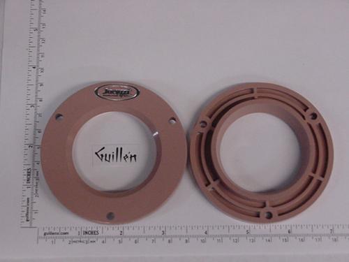 Jacuzzi 7758949; HTA Jet; Clamping ring with logo; in Rose; Discontinued Product