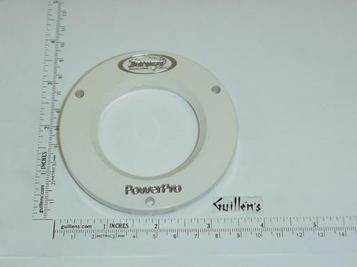 Jacuzzi 7758969; HTA Jet; Clamping ring with logo; in Oyster; Discontinued Product
