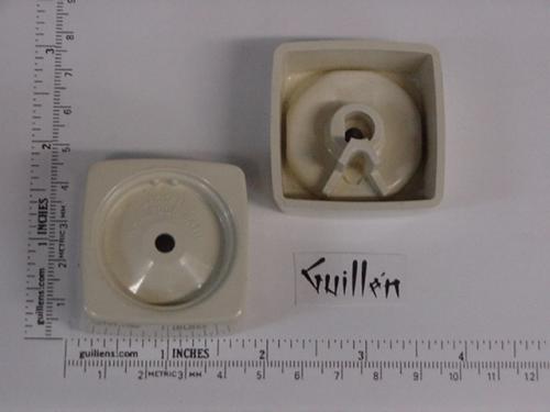 Jacuzzi 7952914; Water Rainbow; Faucet square plastic handle; in Almond; Discontinued Product