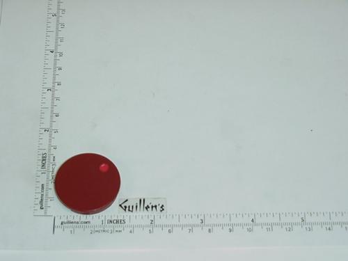 Jacuzzi 7955922; Water Rainbow; Insert cap hot (red dot) for square plastic handle; in Cinnabar; Discontinued Product