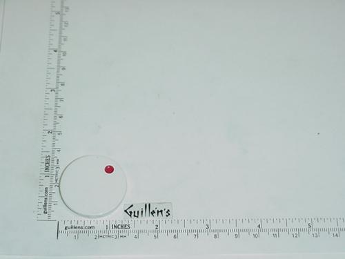 Jacuzzi 7955940; Water Rainbow; Insert cap hot (red dot) for square plastic handle; in White; Discontinued Product