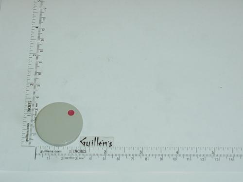 Jacuzzi 7955945; Water Rainbow; Insert cap hot (red dot) for square plastic handle; in Silver