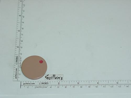 Jacuzzi 7955949; Water Rainbow; Insert cap hot (red dot) for square plastic handle; in Rose; Discontinued Product