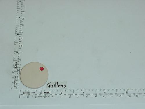 Jacuzzi 7955951; Water Rainbow; Insert cap hot (red dot) for square plastic handle; in Shell; Discontinued Product