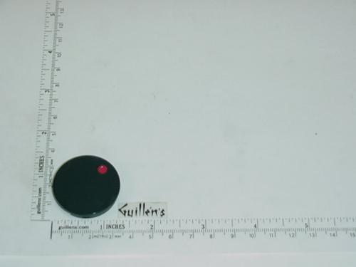 Jacuzzi 7955978; Water Rainbow; Insert cap hot (red dot) for square plastic handle; in Forest Green; Discontinued Product