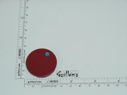 Jacuzzi 7956922; Water Rainbow; Insert cap cold (blue dot) for square plastic handle; in Cinnabar; Discontinued Product