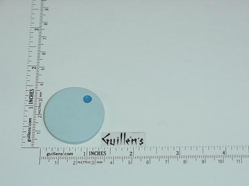 Jacuzzi 7956924; Water Rainbow; Insert cap cold (blue dot) for square plastic handle; in Blue; Discontinued Product