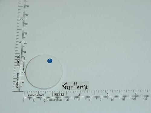 Jacuzzi 7956940; Water Rainbow; Insert cap cold (blue dot) for square plastic handle; in White