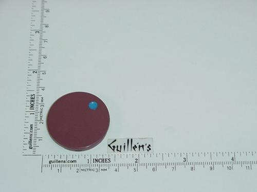 Jacuzzi 7956952; Water Rainbow; Insert cap cold (blue dot) for square plastic handle; in Raspberry; Discontinued Product