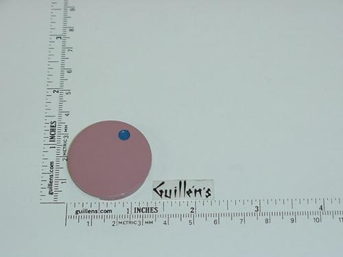 Jacuzzi 7956956; Water Rainbow; Insert cap cold (blue dot) for square plastic handle; in Pink; Discontinued Product