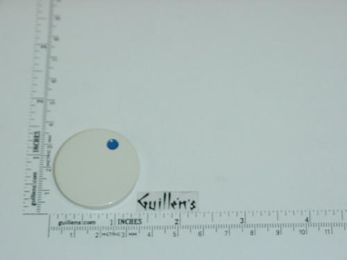Jacuzzi 7956969; Water Rainbow; Insert cap cold (blue dot) for square plastic handle; in Oyster