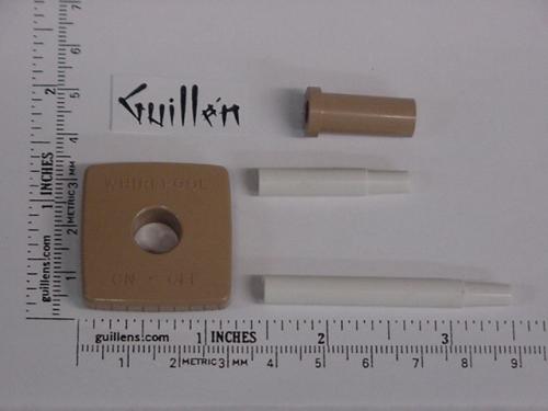 Jacuzzi 8140904;; Air on / off actuator square plastic cap cover; in Tan; Discontinued Product