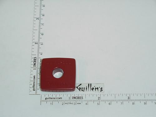 Jacuzzi 8140922;; Air on / off actuator square plastic cap cover; in Cinnabar; Discontinued Product