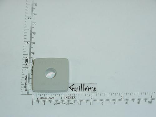 Jacuzzi 8140945;; Air on / off actuator square plastic cap cover; in Silver; Discontinued Product