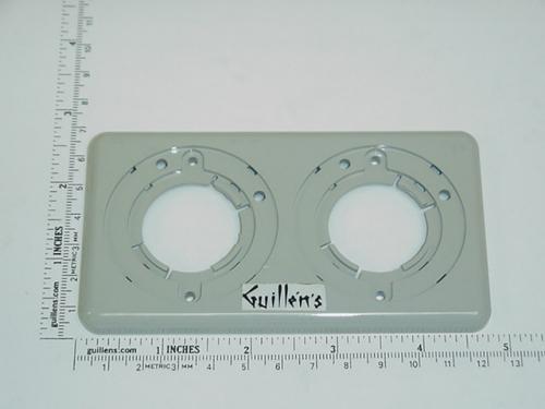 Jacuzzi 8241945;; Air volume and/or on off 2 position control panel; in Silver   8241953