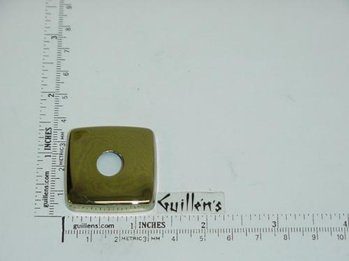 Jacuzzi 8709829;; Air on / off actuator square metal cap cover; in Bright Brass   7202829; Discontinued Product