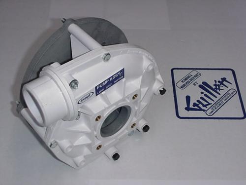 Jacuzzi 9011000; Power Pro; Pump 1.0 hp white wet end less flange for motor 2812000 (bath - spa); Unfinish   4634000; 8565000  ; Discontinued Product
