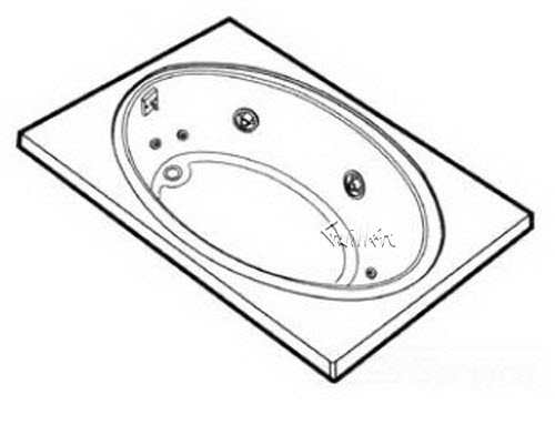 Jacuzzi 9235000; Nova 6 (R); 1995 Builder Series (Whirlpool RH) right hand 4 HTC / 3 BMH jets .75 hp / 1.5 hp pump motor 10.0 amp 115 volt 15 amp technical part breakdown owner manuals Specifications Catalog   7015000D