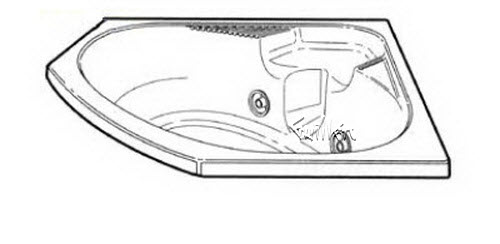 Jacuzzi 9590000; Stellaria (R); 1995 Builder Series Whirlpool (RH) right hand 4 HTC / 3 BMH jets .75 hp / 1.5 hp pump motor 10.0 amp 115 volt 15 amp technical part breakdown owner manuals Specifications Catalog   9944000C