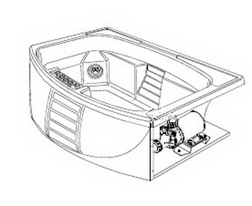 Jacuzzi 9620000; Mya (R); 1996 Designer Series Whirlpool 3 HTA jets .75 hp / 2.0 hp pump motor 10.0 amp 115 volt 15 amp technical part breakdown owner manuals Specifications Catalog   9927000B