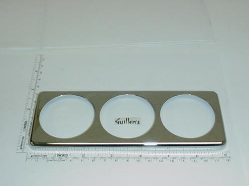 Jacuzzi 9703827;; Faceplate trim for air volume and/or on off 3 position control panel; in Chrome