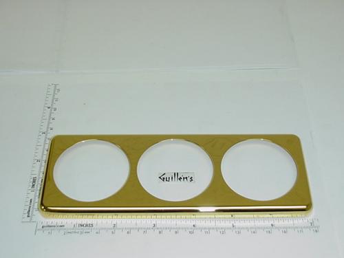 Jacuzzi 9703828;; Faceplate trim for air volume and/or on off 3 position control panel; in Gold