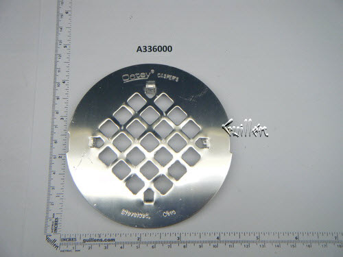 Jacuzzi A336000;; Shower drain cover; in Stainless Steel   A335848