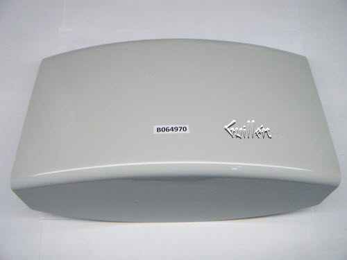 Jacuzzi B064970; Fontana; Back acrylic cover assembly; in Mist Gray