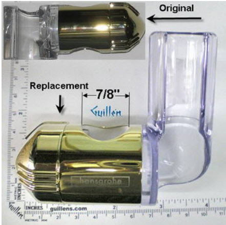 Jacuzzi B417829;; Bar bracket for shower sprayhead 7/8" id hole (note: only available as an assembly ); in Bright Brass