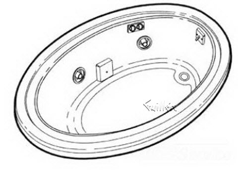 Jacuzzi B690000; Riva 6 (R); 1995 Builder Series Whirlpool (RH) right hand 4 HTC / 3 BMH jets .75 hp / 1.5 hp pump motor 10.0 amp 115 volt 15 amp technical part breakdown owner manuals Specifications Catalog   C120000A