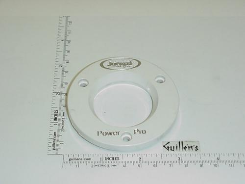 Jacuzzi B788940; HTC Jet; Clamping ring with logo; in White; Discontinued Product use A325940 or B785940