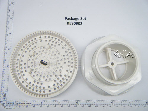 Jacuzzi BE90902;; Suction ultra thin fitting; in White   6540-536; 6540-539; 6540-538; K230000