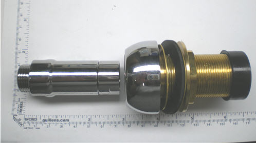 Jacuzzi BJ98827;; Deck mount hose guide; in Chrome; Discontinued Product
