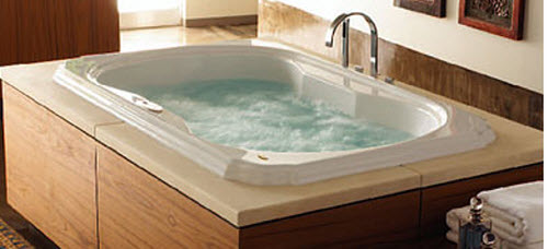Jacuzzi BM28; Bellavista 5 (R); 2005 Whirlpool bath Luxury Collection 60 x 42 x 26 motor 120 volt 16 amp jets 2 AccuPro 4 PowerPro 4 Spinning gallons 80 Incandescent light technical part breakdown owner manuals Specifications Catalog