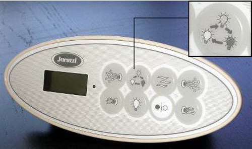 Jacuzzi BN88969;; Control panel electronic designer III with lights; in Oyster