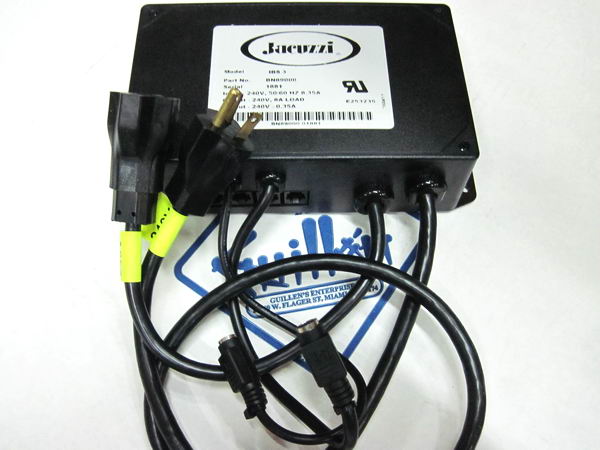 Jacuzzi BN89000; Designer 3; control box 240 volt vac 50 / 60 hz 8 amp load electronic; unfinish