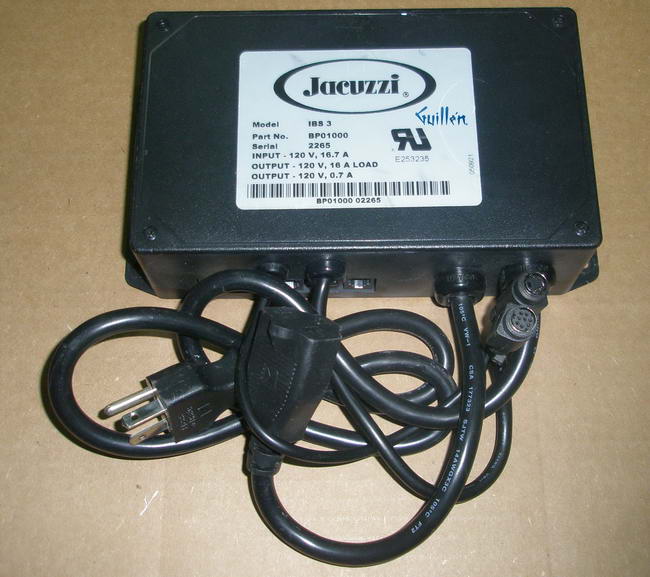 Jacuzzi BP01000; Designer III; control box 120 volt vac 16 amp electronic; unfinish   IBS 3  ; Discontinued Product