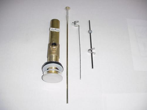 Jacuzzi C584829;; Drain pop up kit threaded bb; in Bright Brass