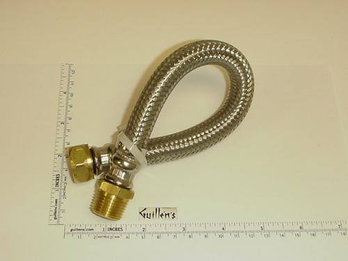 Jacuzzi D396000;; 1/2"" male x 1/2"" female flexible hose water supply; Unfinish; Unfinish; Discontinued Product