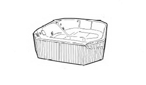 Jacuzzi D550000; Santina Spa (R); 1994 Spa Series Whirlpool Spa 6 HTC / 4 BMH jets .75 hp / .75 hp pump motor technical part breakdown owner manuals Specifications Catalog   D869000