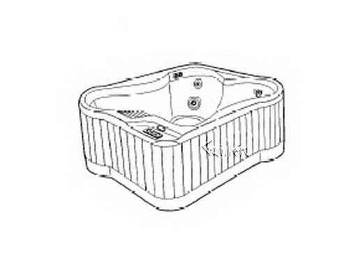 Jacuzzi D600000; Alexa (R); 1994 Spa Select / Premier Collection Series Whirlpool Spa Air/SCM 4 HTC / 3 BMH jets 2.0 hp / 2 speed pump motor 115 volt 20 amp filter 25 sq heater 1.5 technical part breakdown owner manuals Specifications Catalog   D867000