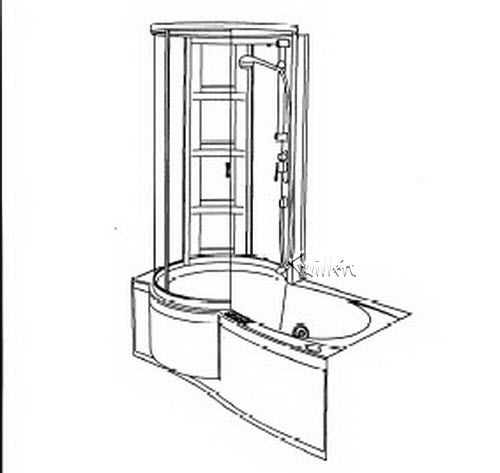 Jacuzzi D945000; J-Shower Tower (R); 1994 Designer Series (RH) right hand technical part breakdown owner manuals Specifications Catalog   E856000A