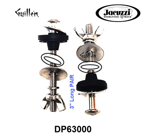Jacuzzi DP63000;; Toilet tank to bowl bolts kit; Unfinish; Replaces GU99000)