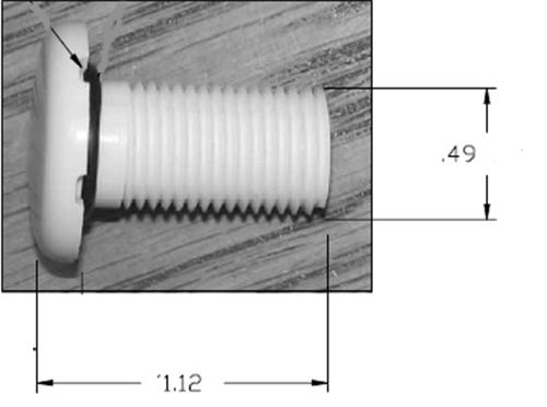 Jacuzzi DS86940; ; air injector (cg) plastic; in White