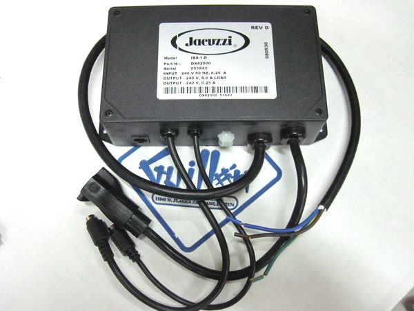 Jacuzzi DX82000; ; control box 240 volt vac 60 hz 8 amp export electronic; unfinish   IBS-1-D; S748000