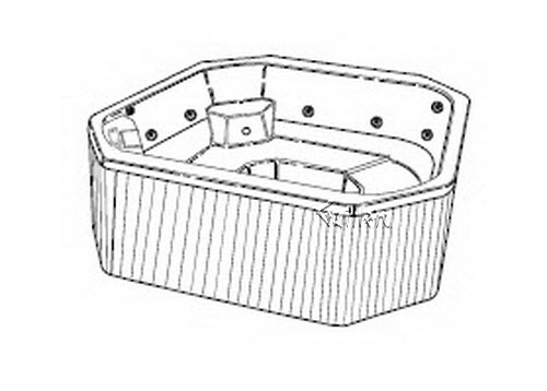 Jacuzzi E920000; Echo Spa (R); 1995 Echo (R) Series Whirlpool Spa Z120 w/ Electronic Controls was 8200 11 BMH jets 2.0 hp / 2 speed pump motor 115 volt 20 amp / 230 volt 50 amp filter 25 sq heater 5.5/1.25 technical part breakdown owner manuals Specifications Catalog   G970000